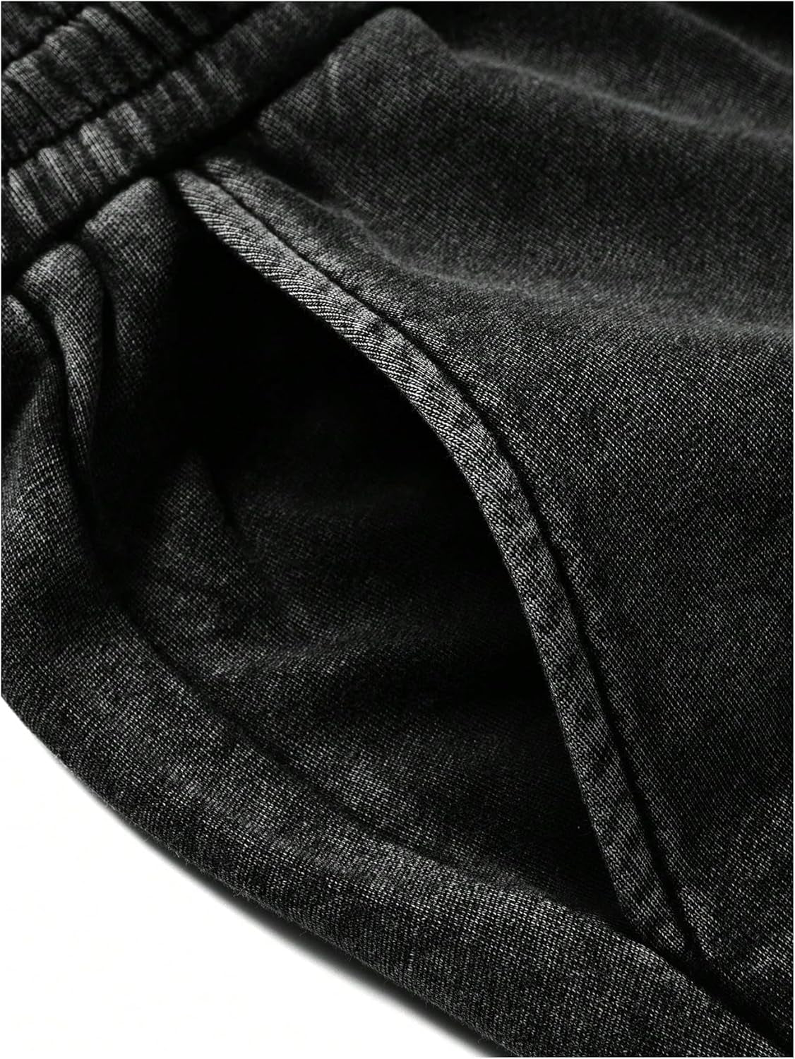 Washed Drawstring Shorts 